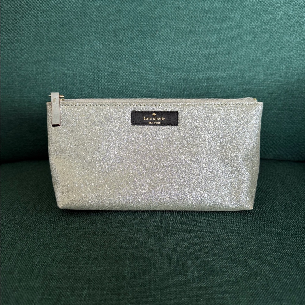 Sparkly Kate Spade Zippered Pouch ♠️✨